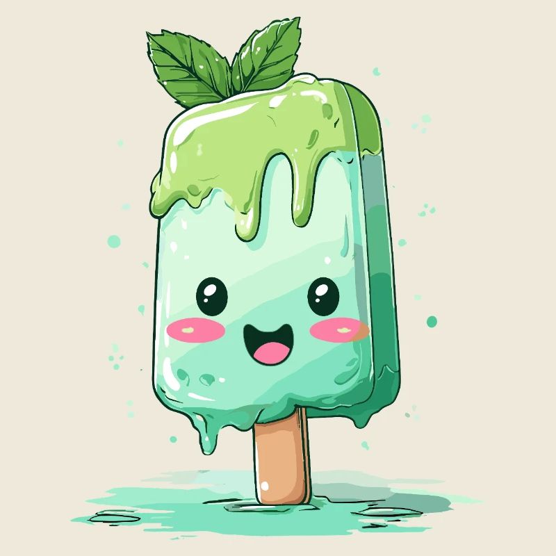 Pops Kawaii vert menthe