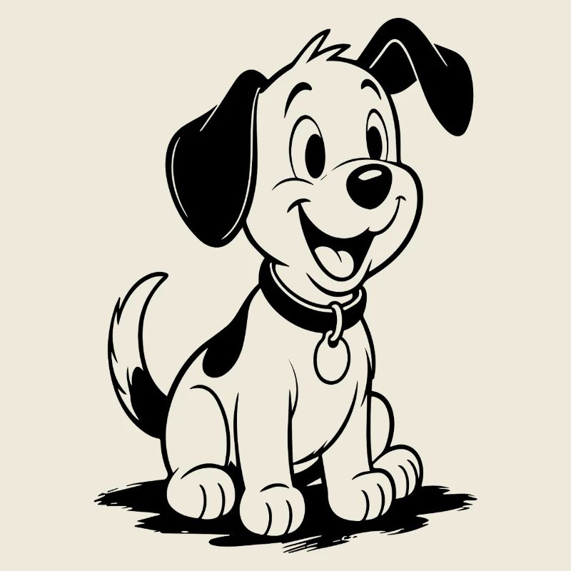 Chien Cartoon Amical