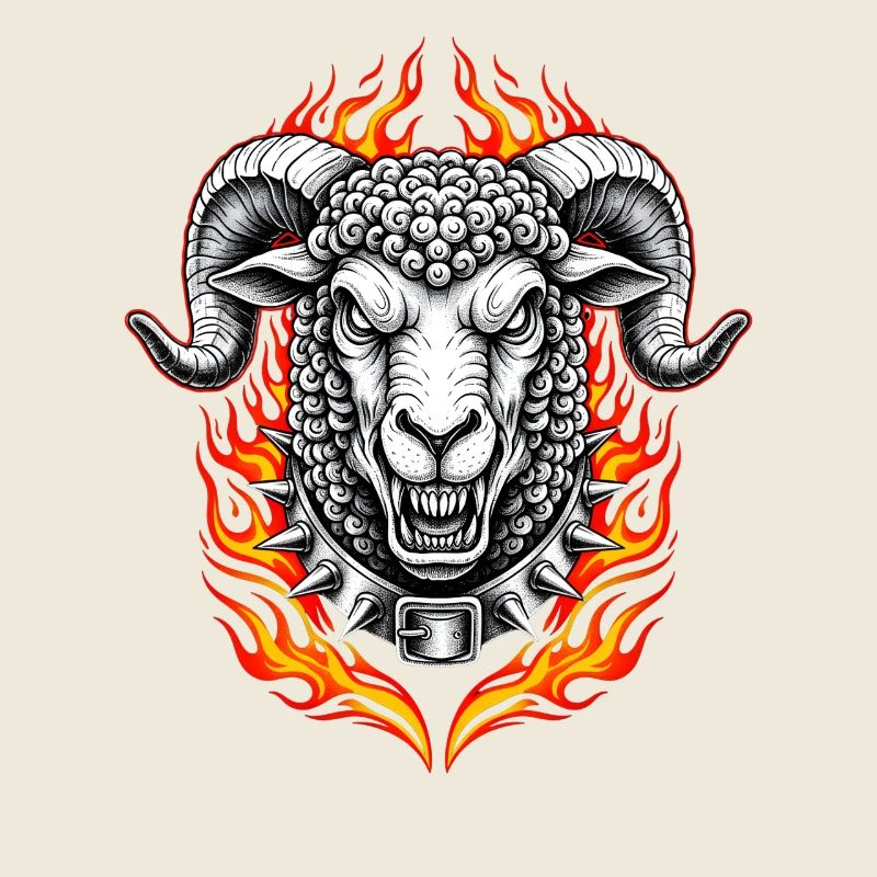 Fête de Pâques Heavy Metal Rocker Easter Egg Easter Bunny