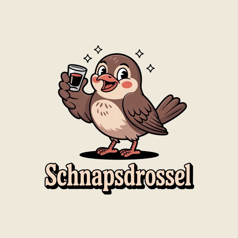Schnapps Thrush Drôle de diction sur la boisson