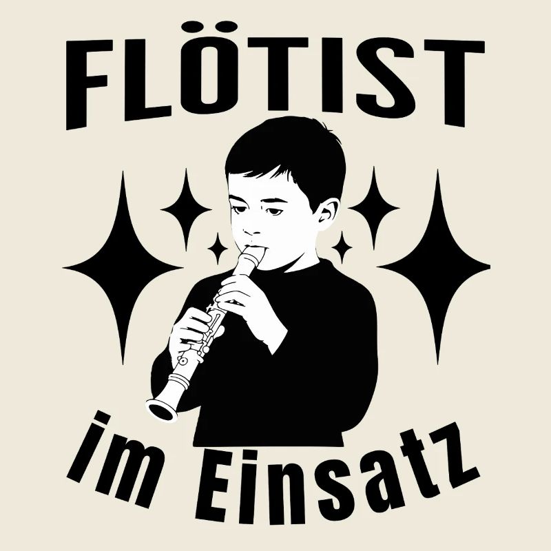 Blockflöte - Flötist Im Einsatz - Flöte spielen