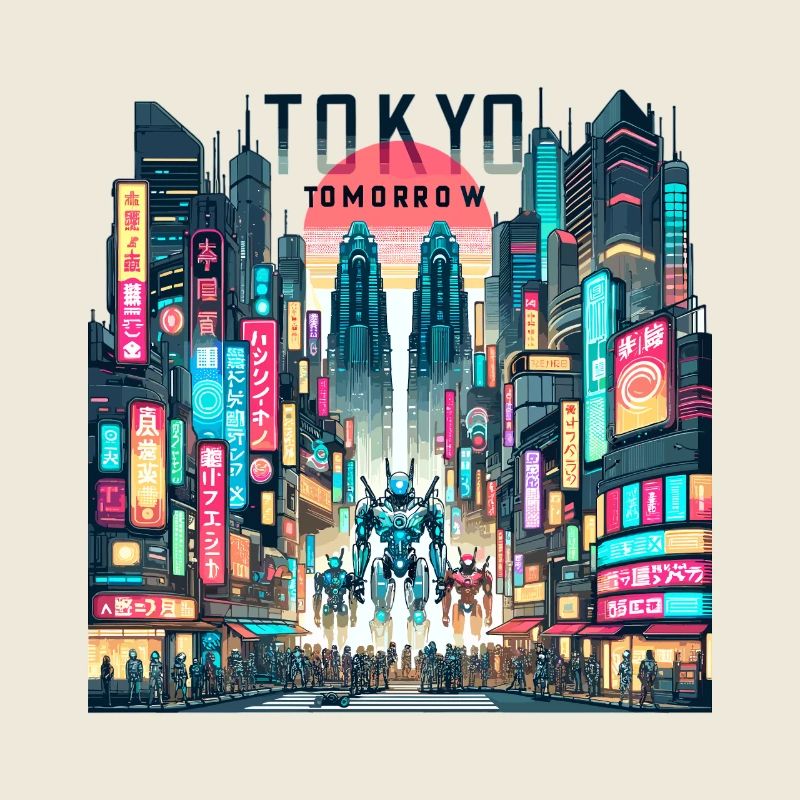 Tokyo Neon Robotics Demain