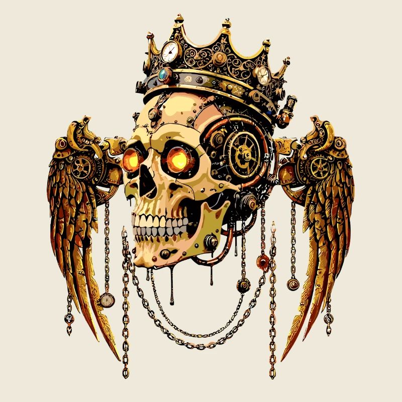 STEAMPUNK SCHÄDEL KRONE