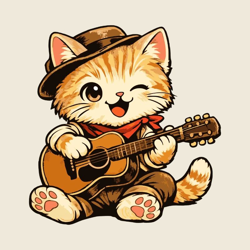 chat_guitare