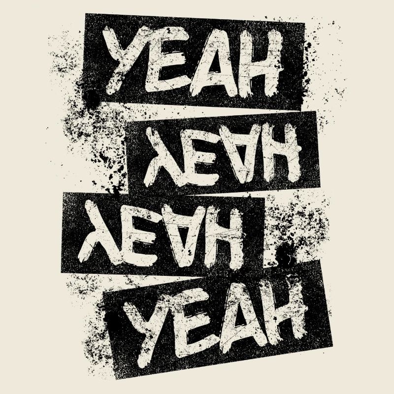 Grunge Yeah Rock Punk Distressed Text Graphic