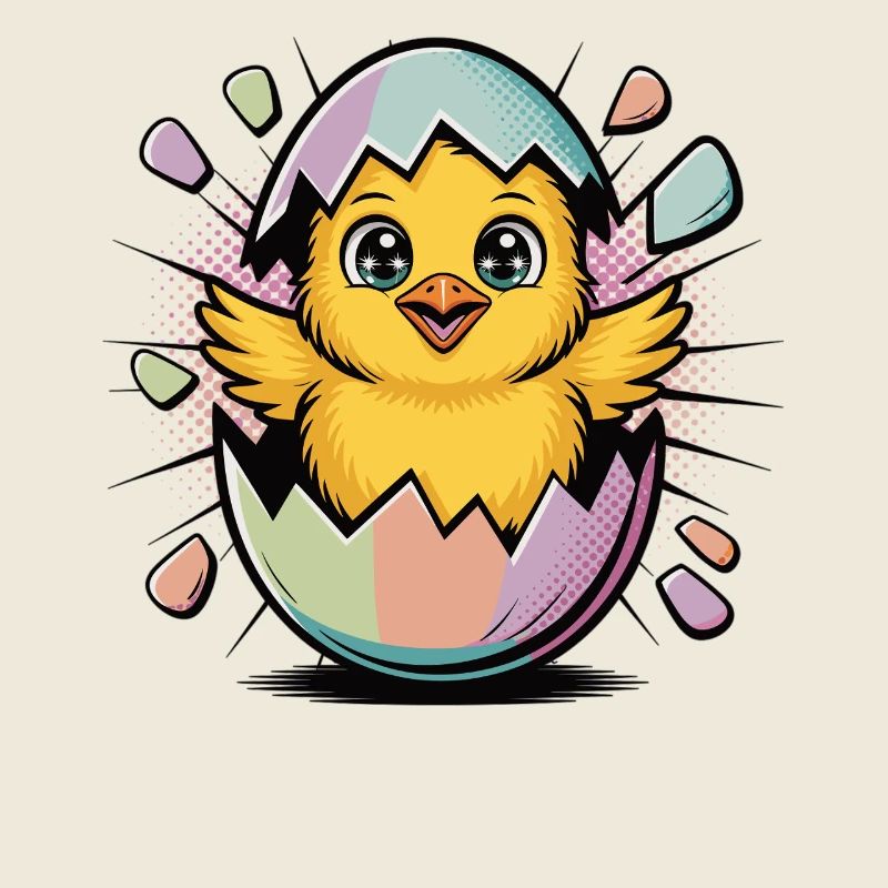 Motif de Pâques mignon – Poussin