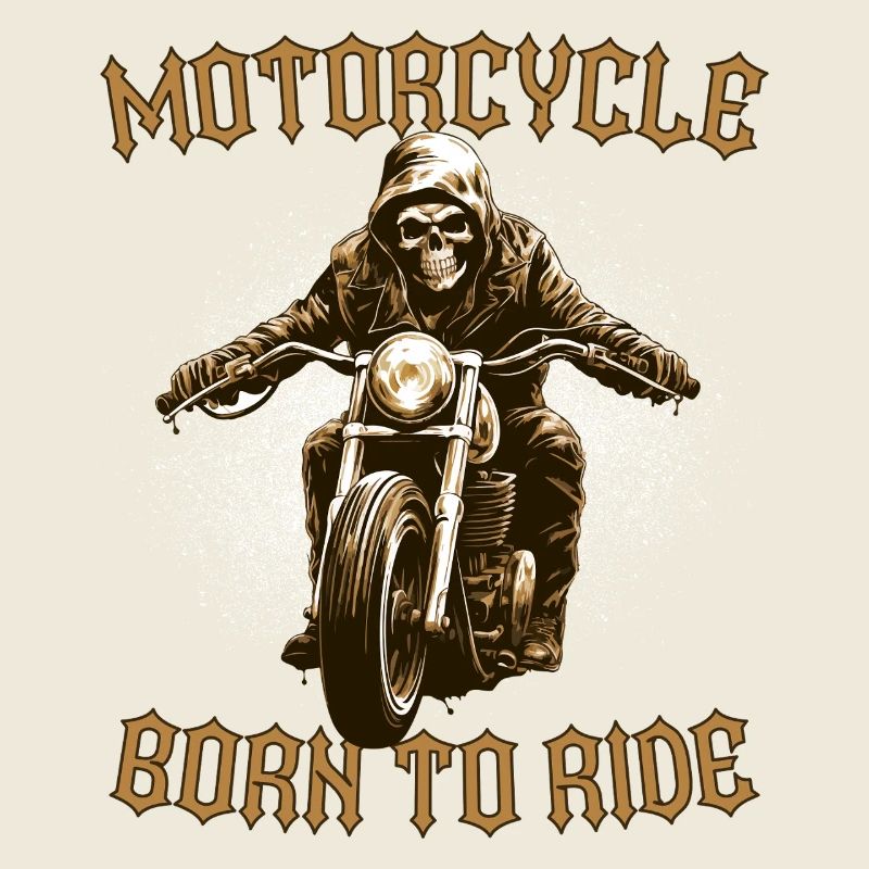 Motorrad Vintage alter Mann Biker