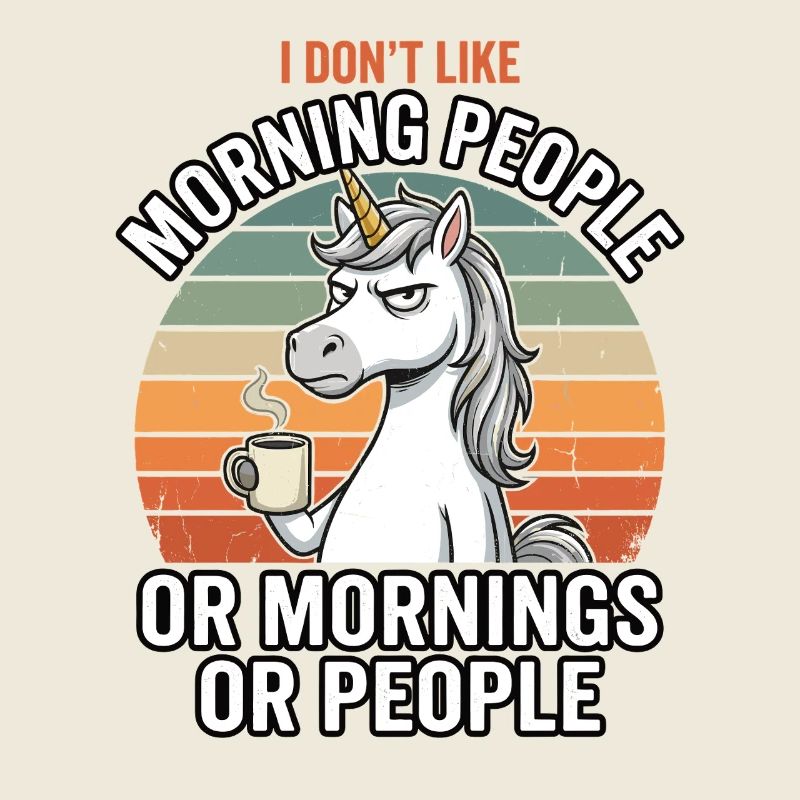 Einhorn Kaffee Morgenmuffel Hasse Menschen