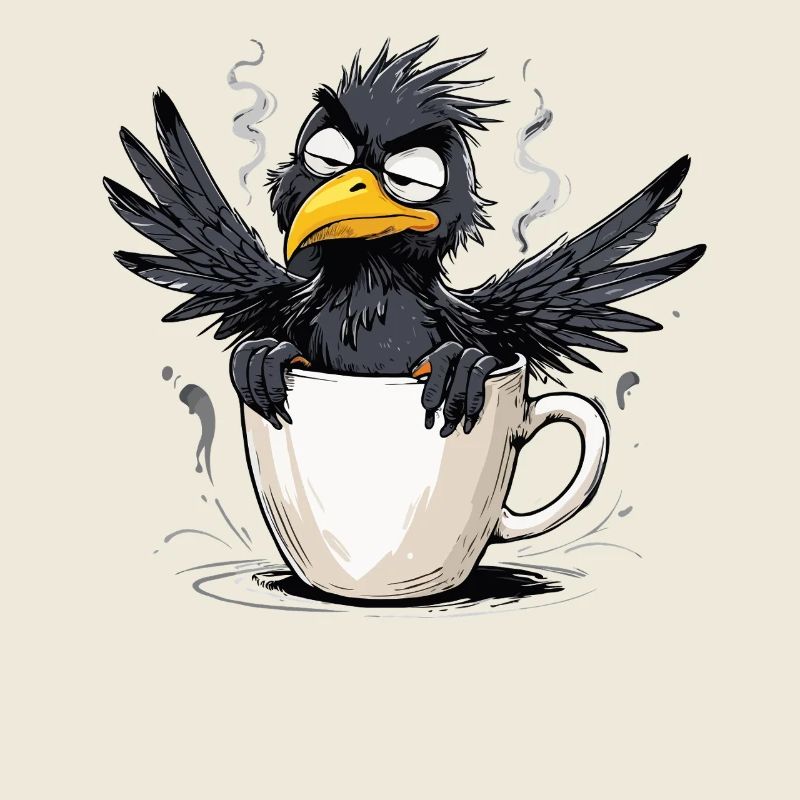 Morgenmuffel Kaffee Kein Bock Rabe Schlechte Laune