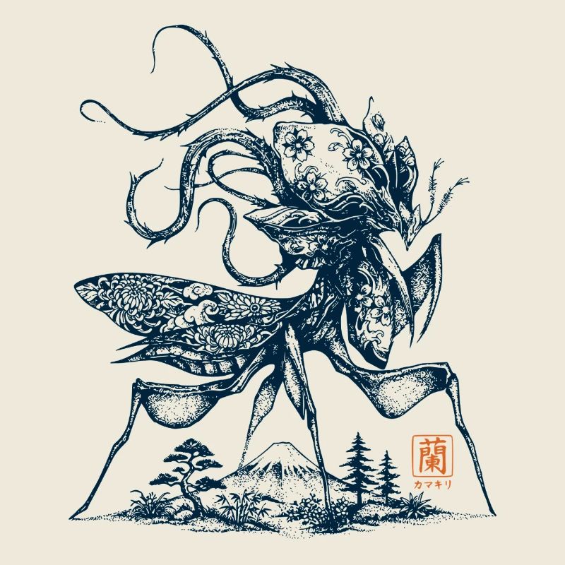 Orchid Mantis Mount Fuji