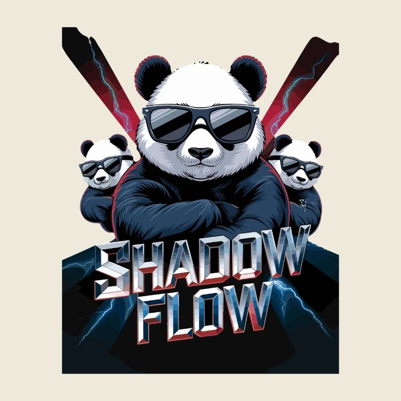 Shadow Flow Panda Crew avec des lunettes de soleil stylées