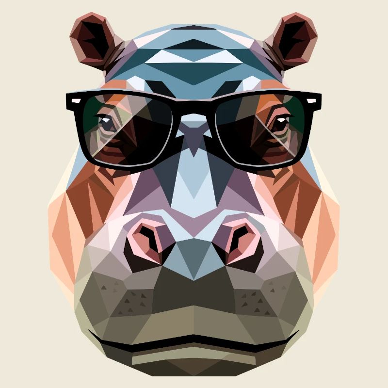 Nilpferd Flusspferd Mama Hippopotamus Cooles Hippo