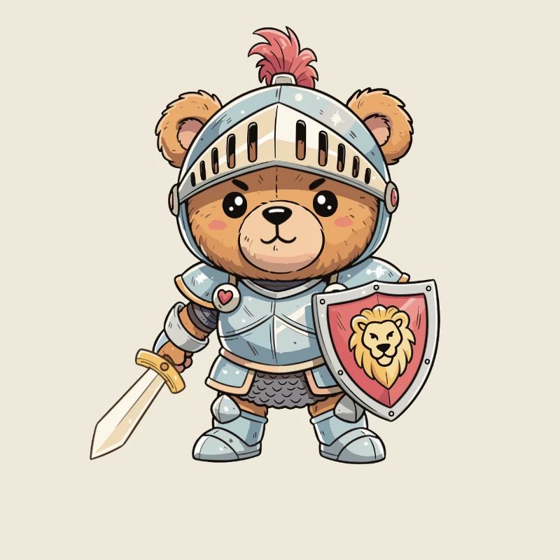 Ritterbär im Panzer