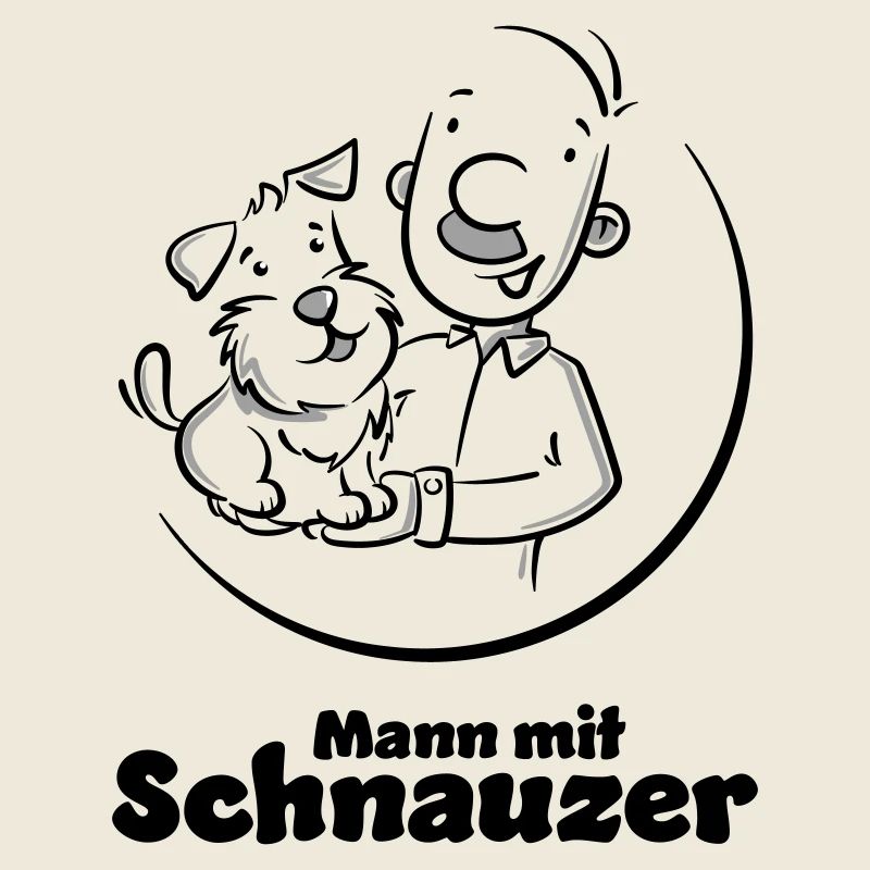 Mann mit Schnauzer (Oberlippenbart)