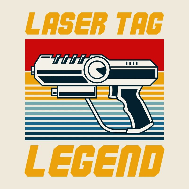 Laser Tag Legend Retro Blaster Graphic