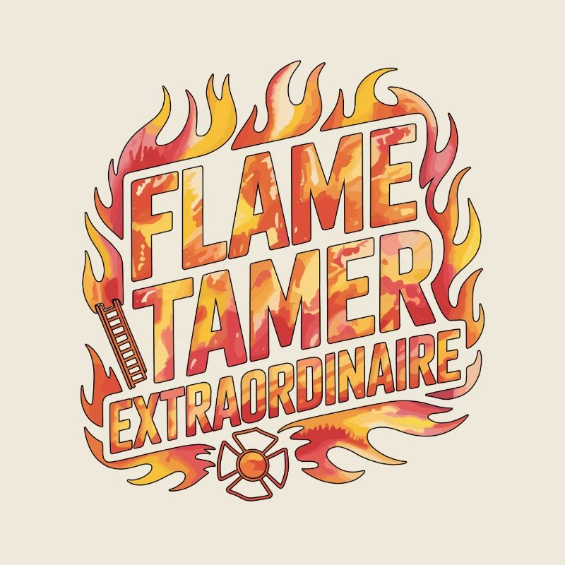 Fire Lieutenant Flame Tamer Fire Rescue Officer