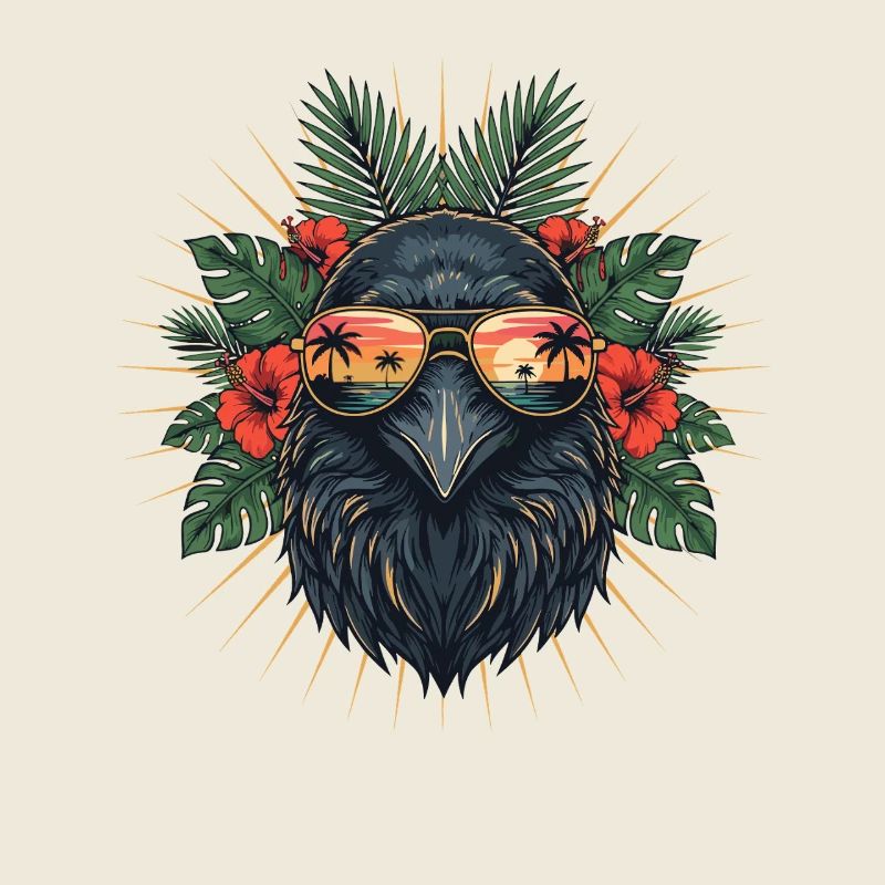Tropenvogel mit Sonnenbrille