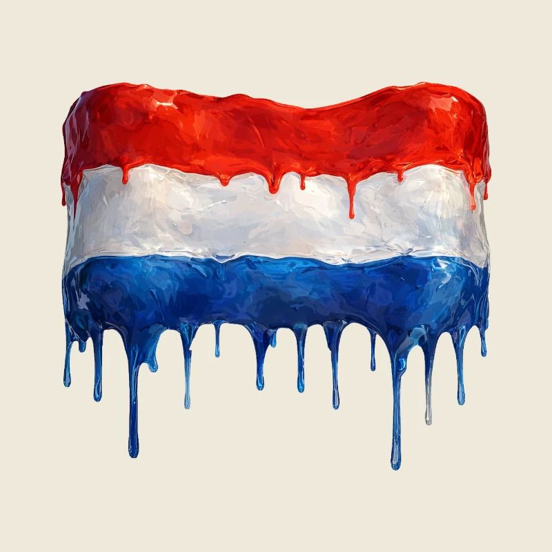 Dripping Dutch flag