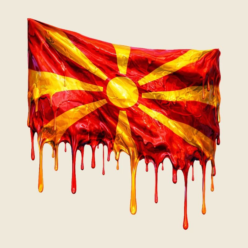 Chute du drapeau macédonien