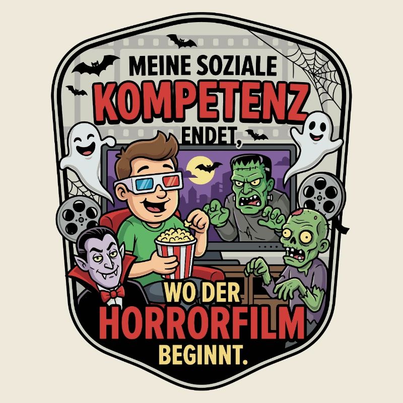 Horrorfilm Abend Komik Patch