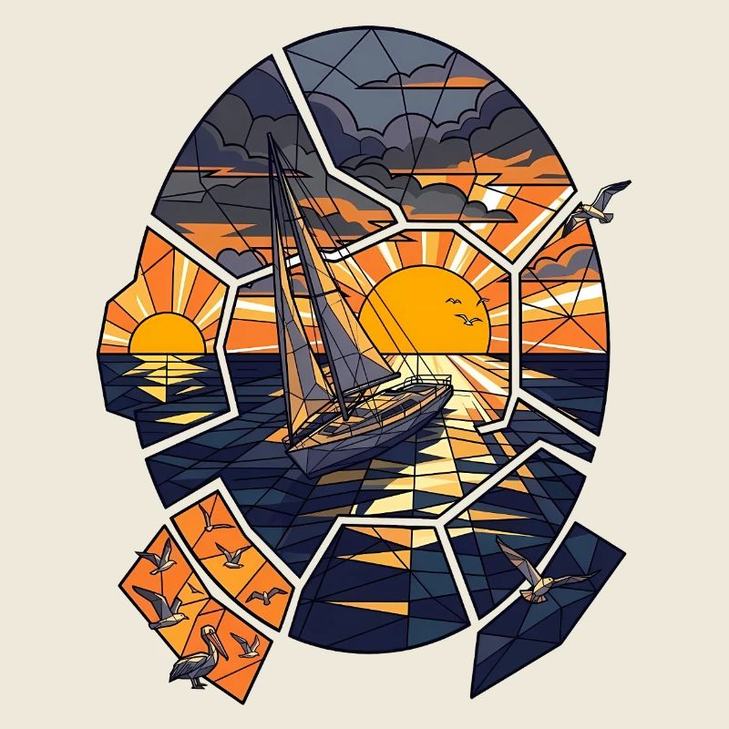Sailboat at sunset