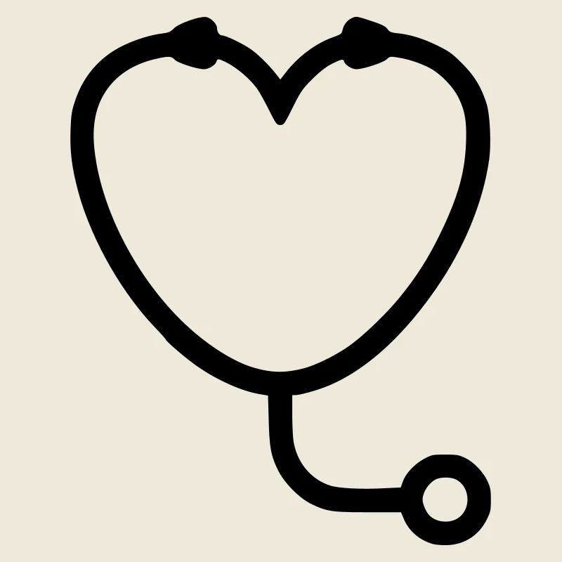 Tierarzt Herz Stethoskop Logo