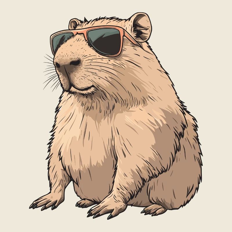 Sonnenbrillen-Capybara
