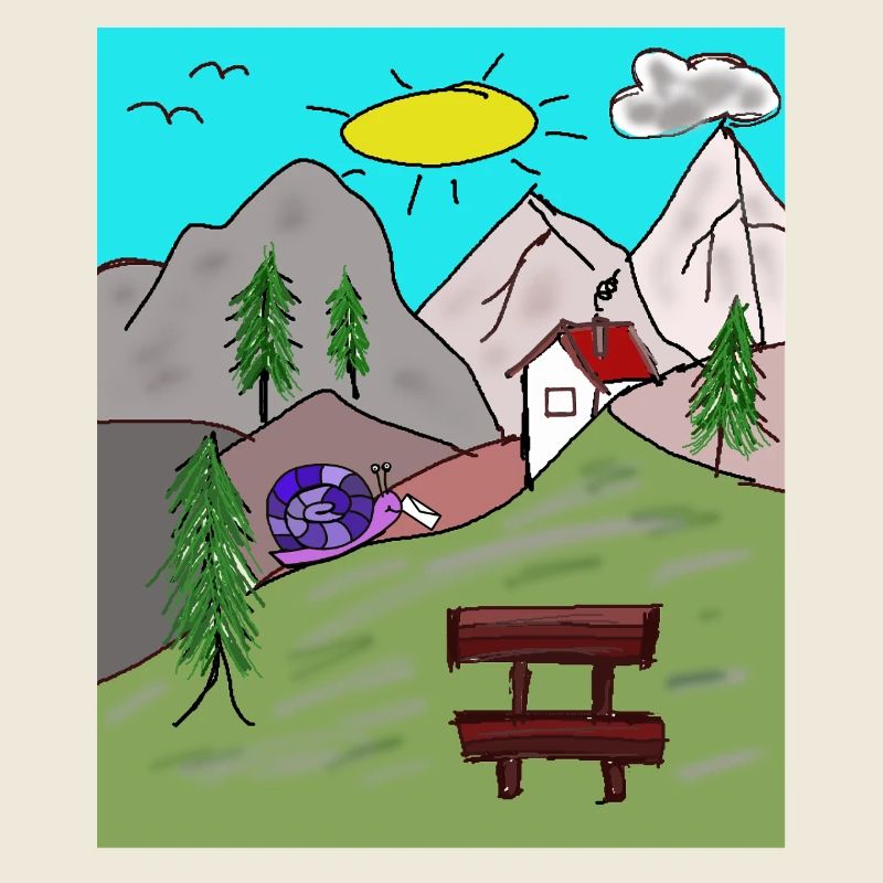 Alps Snails Post Letter Mountains Alm Postman