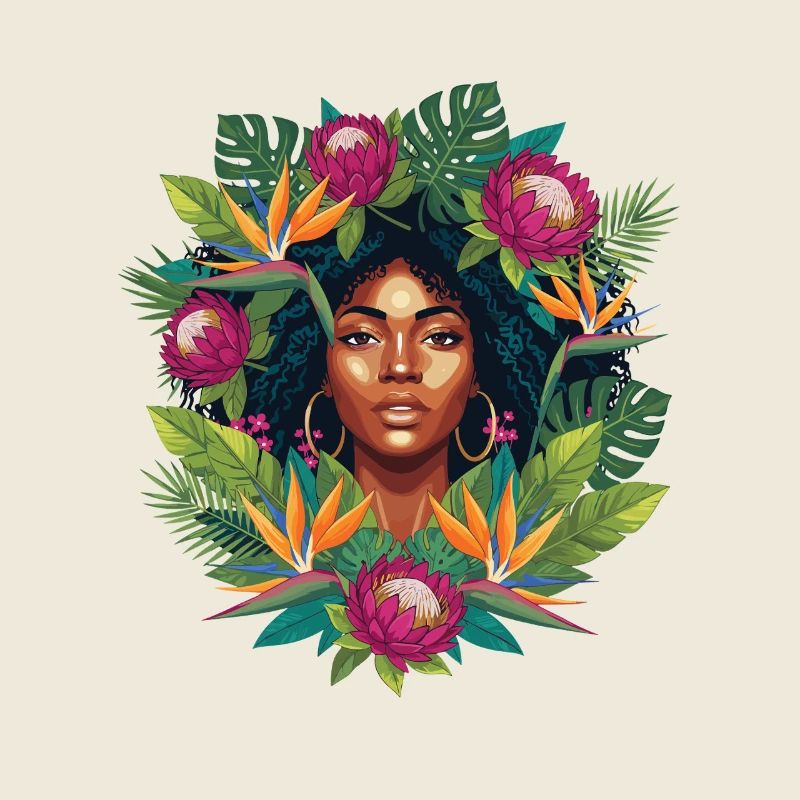 Portrait de la Fleur Tropicale
