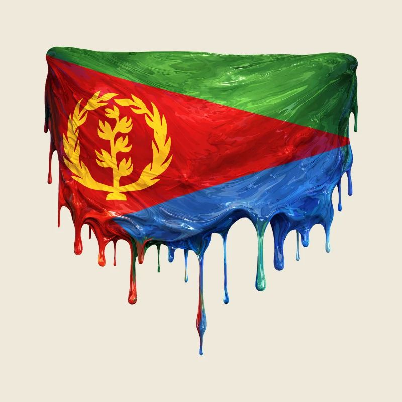 Eritrea Flag Drop Design