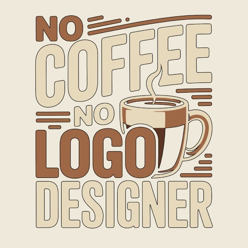 Logo Designer No Coffee Illustrator Coffee Lover