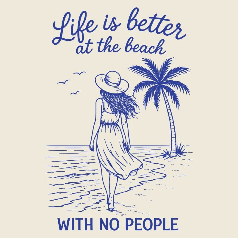 Chemise de plage Vacances drôles sans humain