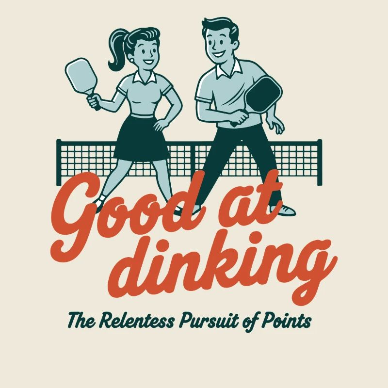Pickleball Funny Player Good At Dinking Pursuit Of