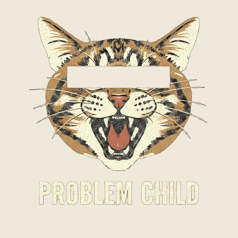 Motif du chat enfant à problèmes