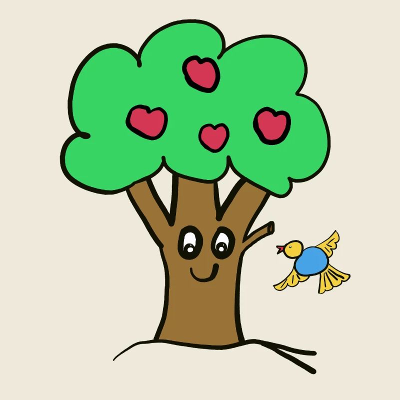 Apple Tree Tree Nature Bird
