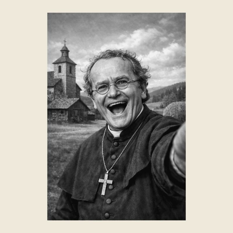Gregor Mendel Selfie Porträt