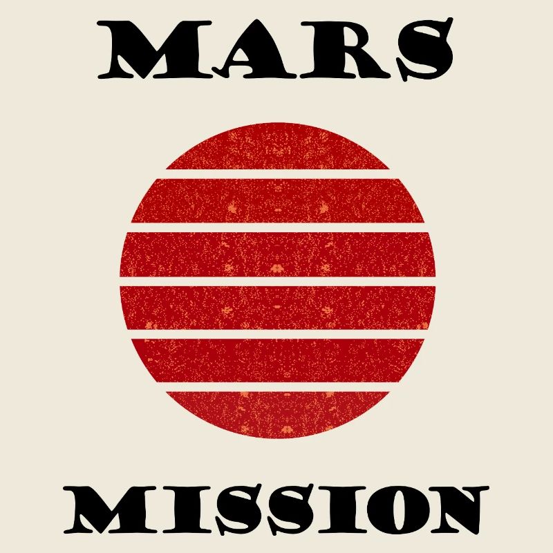 Red Striped Solar Circle Mars