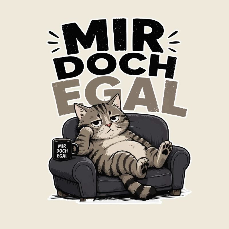 Mir doch egal Katze entspannt