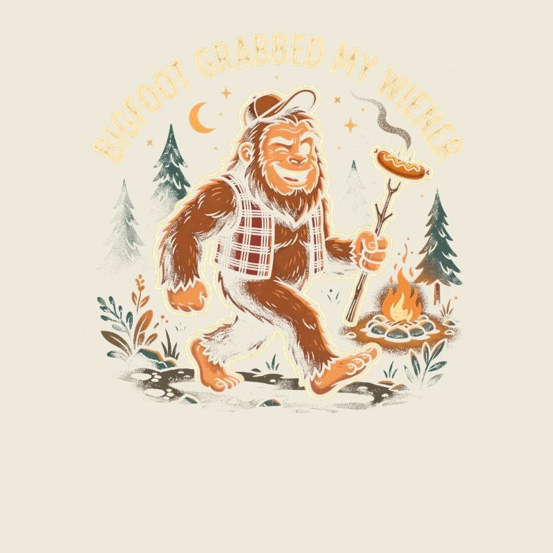 Camping drôle Sasquatch Bigfoot a eu mon pénis