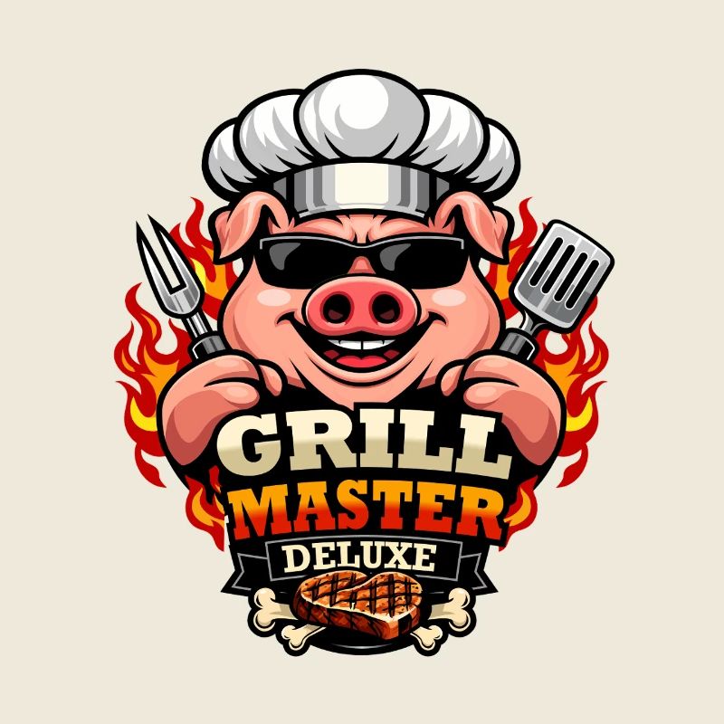 Grill Master Deluxe BBQ Pork Chef