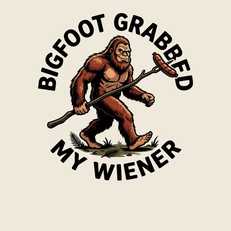 Camping drôle Sasquatch Bigfoot a eu mon pénis