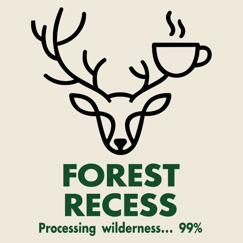 Cerf avec Coupe dans la forêt