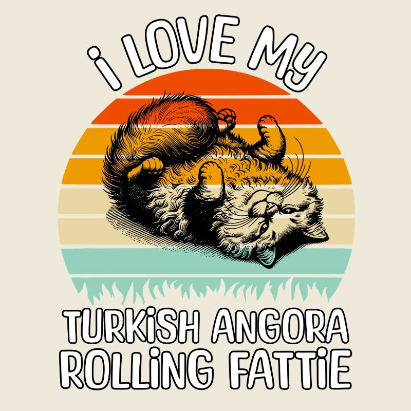 Drôle de chat angora turc