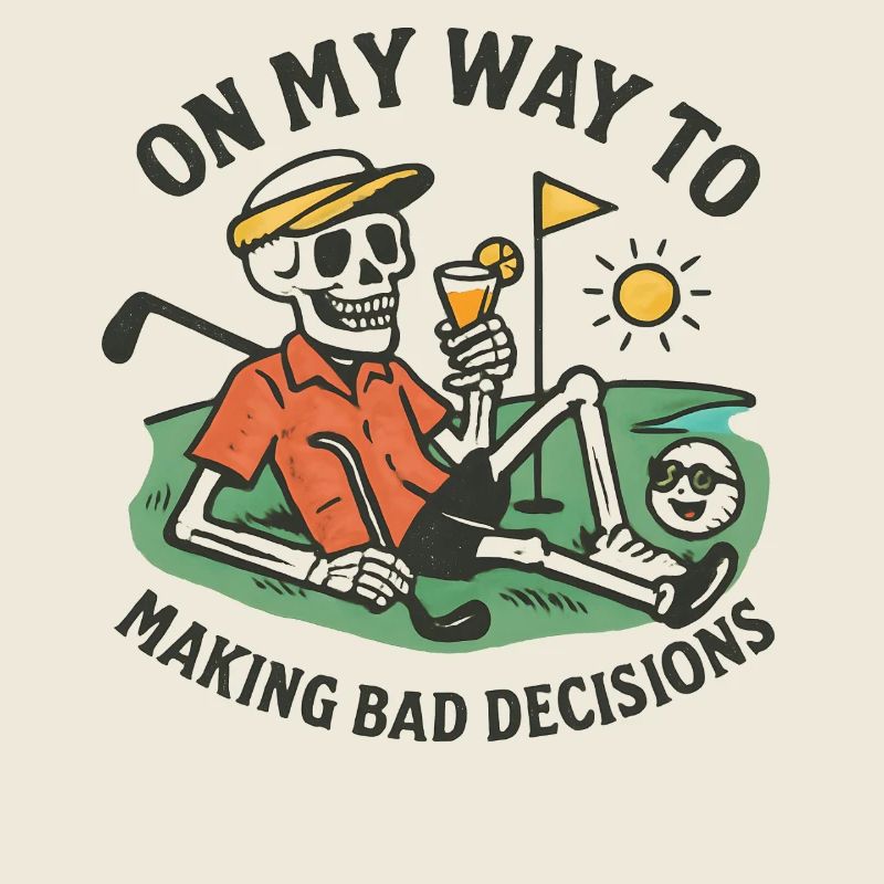 L’humour de golf en route vers de mauvaises décisions