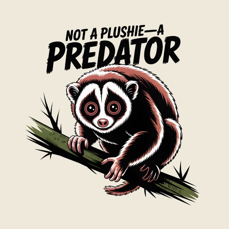 Pas une peluche | Prédateur de lobi prunier