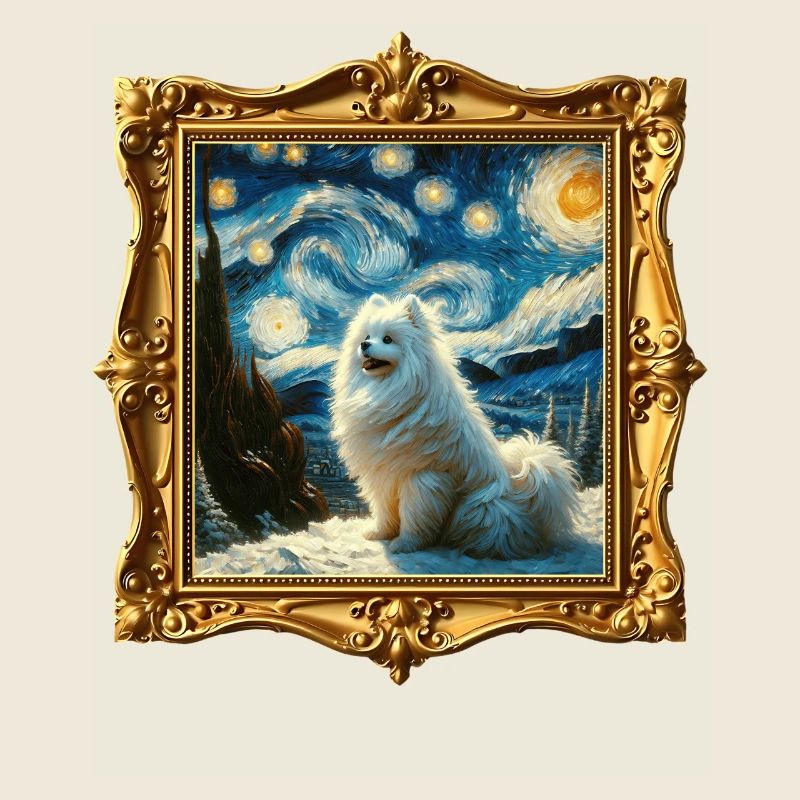 Spitz Zwergspitz Starry Night