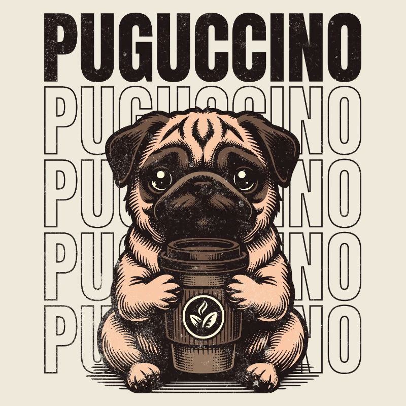 Puguccino Pug Kaffee & Coffee Vibes