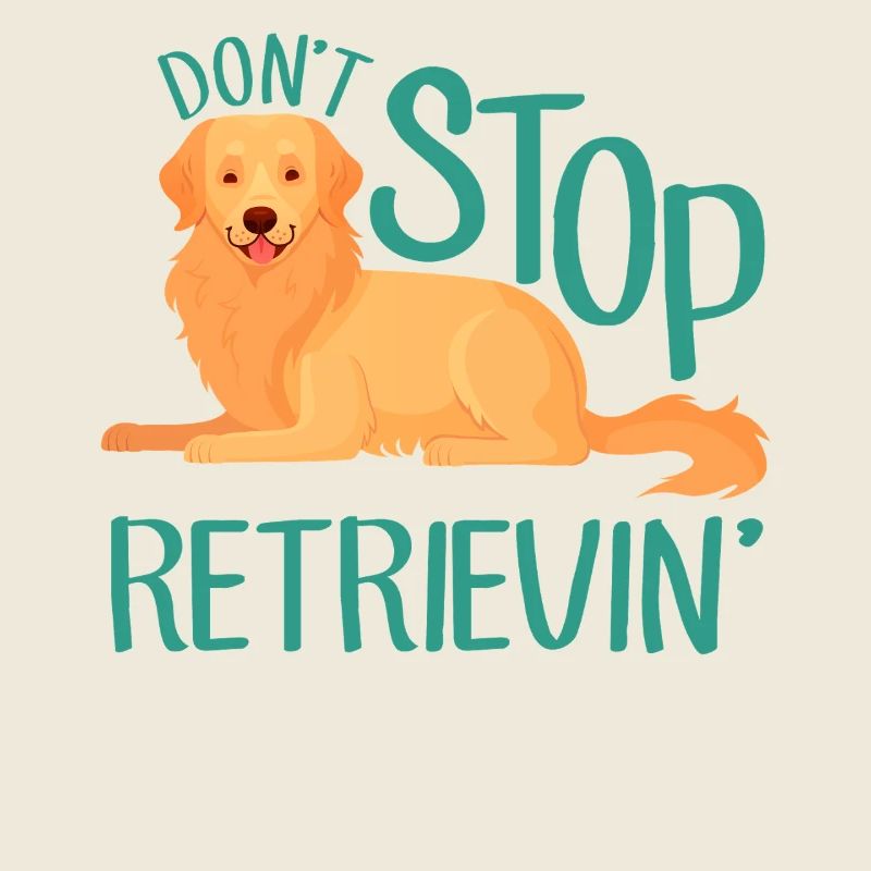N’arrête pas de rapporter - Chien Golden Retriever