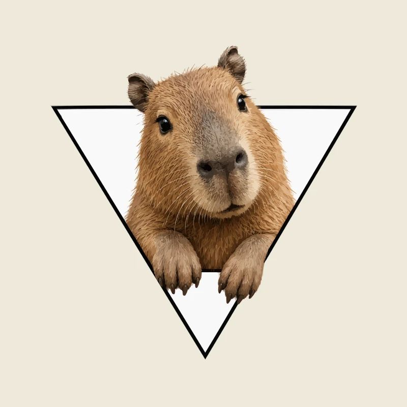 Kapybara im Dreieck