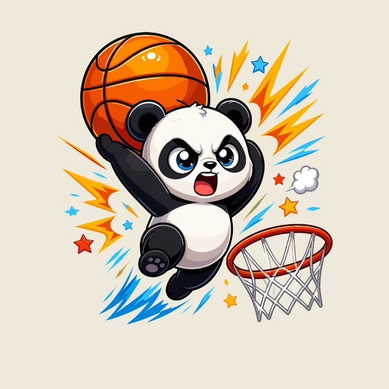 Powerful Panda Slam Dunk
